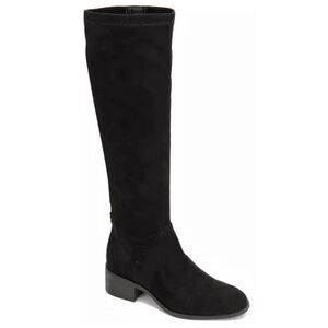 Kenneth Cole Reaction Stretch To The Knee Boots Size 6 Black Block Heel